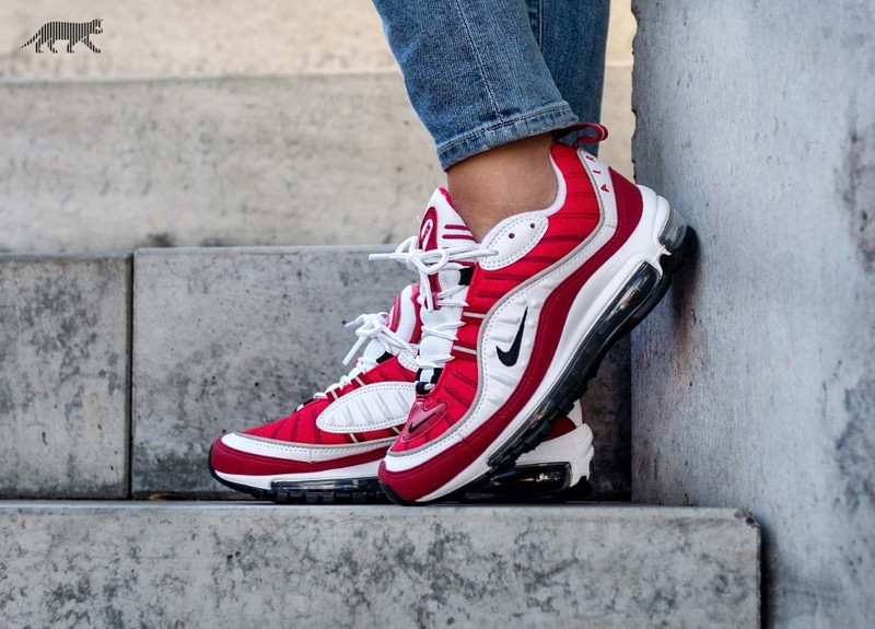 Air max 98 red and white online